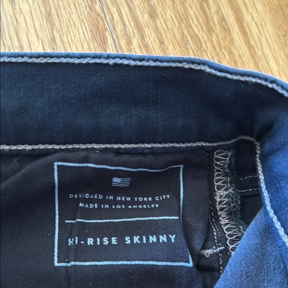 AYR sz 27x30 Hi-Rise Skinny Jean Dark Blue great pre owned condition - Picture 7 of 9